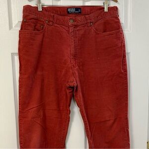 VINTAGE *80s* Polo Ralph Lauren Nantucket Red Fine Whale Curduroy